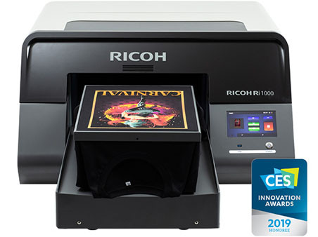impressora preta marca ricoh e modelo ri 1000