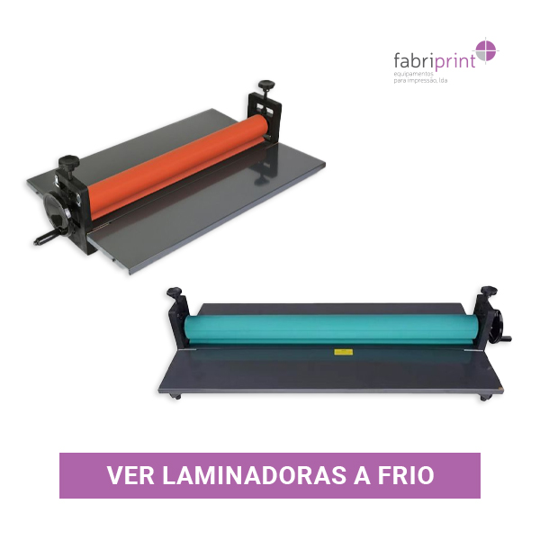 Laminação a frio: indicada para materiais sensíveis ao calor.