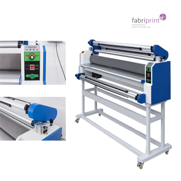 Laminadora elétrica profissional Fabriprint para grandes formatos.