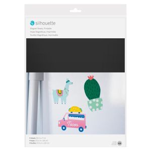 Papel magnético imprimible para crear imanes - SILHOUETTE (216x280mm)