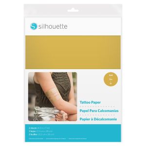 Papel de impressão para criar tatuagens temporárias- Dourado
