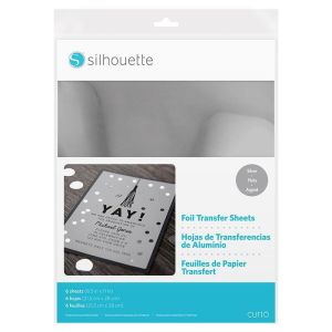 Folhas de Transfer Prata- Silhouette