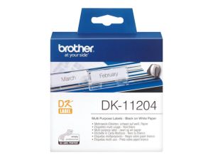 Brother DK-11204 - Etiquetas multi-uso 17 x 54 mm, 400 etiquetas ( 1 rolo - 400 )