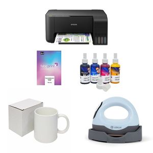 Pack Sublimação A4 Epson Multifunções EcoTank + ImPress Mini 3 + Canecas