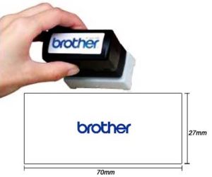 Pack Carimbo Preto de 27x70mm Brother 6 unidades (PR2770B6)