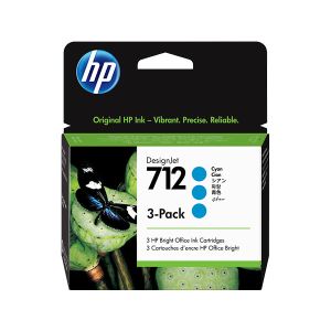 Tinteiro HP nº 712 Cyan (3ED77A) 3 un