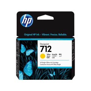 Tinteiro HP nº 712 Amarelo (3ED69A)