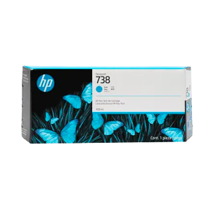 Tinteiro HP 738 Cyan (676M6A) 300 ml 