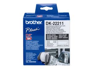 Brother DK-22211 Etiquetas branco Rolo - 2,9 cm x 15,2 m