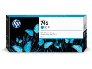 Tinteiro HP DesignJet Nº 746 Ciano (300 ml) P2V80A 