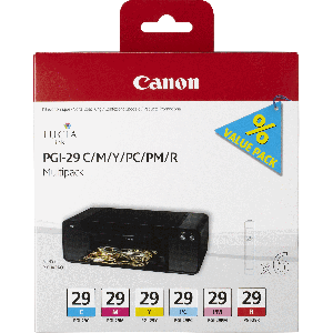 Tinteiro Pixma Pro 1 PGI29 Pack 6 Cores Claras