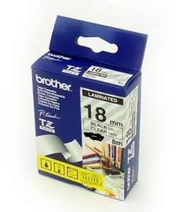 Fita para Gravação P-Touch 18mm Branco / Preto Flexivel  BROTZFX241