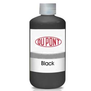 Garrafa com 1 litro Tinta têxtil preta DUPONT (DupontBK1). Série 5000