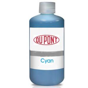 Garrafa com 1 litro Tinta têxtil cyan DUPONT (DupontC1). Série 5000