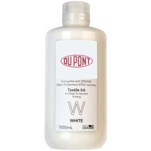 Garrafa com 1 litro Tinta têxtil branco DUPONT (DupontW1)