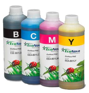 Garrafa de tinta Eco-Solvente Econova cor Cyan