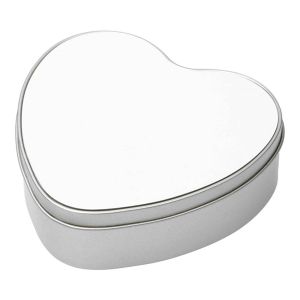Lata em formato coração para sublimação - 130x150x150mm