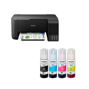 Impressora A4 Multifunções Epson ET-2860 C/oferta de pack tinteiros 