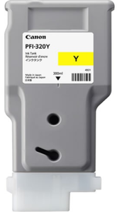 Tinteiro Amarelo Canon PFI-320Y - 300 ml - 2893C001AA