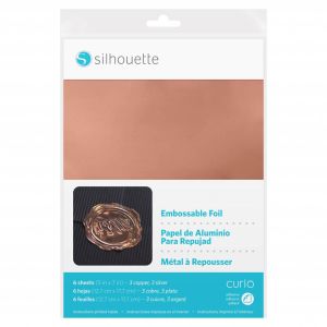 Papel adesivo metálico para impressão e relevo