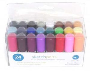 Conjunto 24 canetas para plotter corte Silhouette